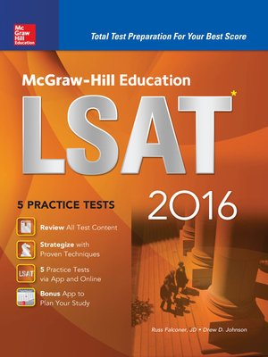 cover image of McGraw-Hill Education LSAT 2016